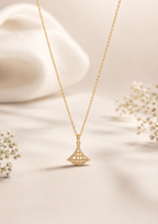 Celestial Grace Rose Gold Pendant Necklace