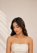 Double-Layer Golden Pendant Necklace