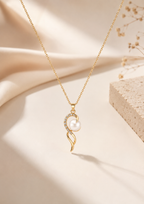 Serpentine Pearl Pendant Necklace