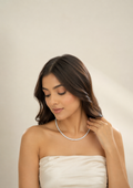 Classic Silver-Tone Crystal Necklace